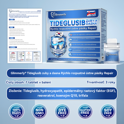 ✅𝐺𝑙𝑖𝑚𝑚𝑒𝑟𝑙𝑦®😁Tideglusib zuby a dasna Rýchlo rozpustné ústne pásiky Repair🦷🦷