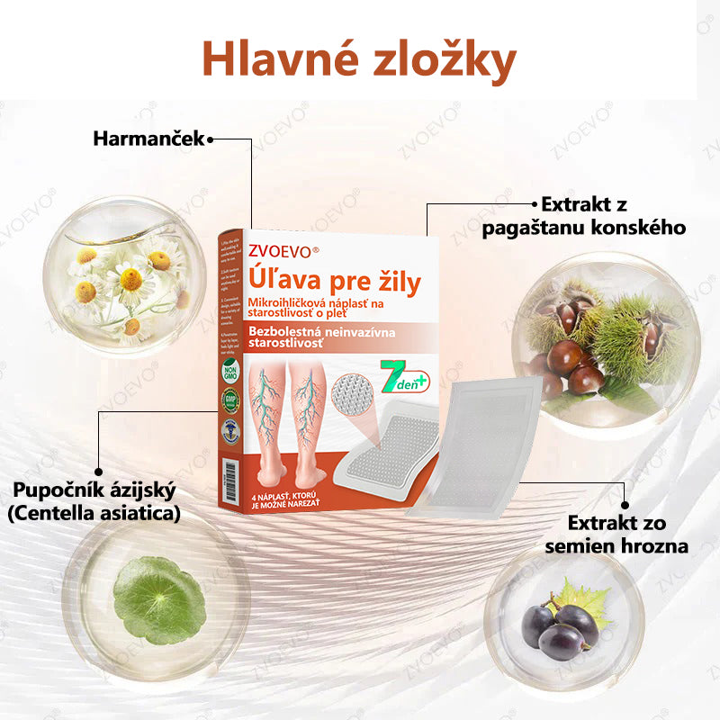 ☘️ Zvoevo® Vein Ease mikroihličková terapia (na metličkové žilky, kŕčové žily, opuchy nôh a únavu nôh)
