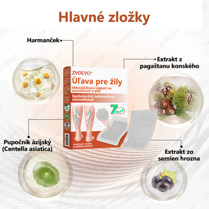 ☘️ Zvoevo® Vein Ease mikroihličková terapia (na metličkové žilky, kŕčové žily, opuchy nôh a únavu nôh)