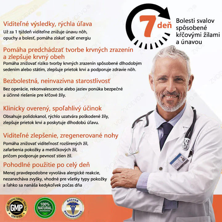 ☘️ Zvoevo® Vein Ease mikroihličková terapia (na metličkové žilky, kŕčové žily, opuchy nôh a únavu nôh)
