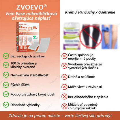 ☘️ Zvoevo® Vein Ease mikroihličková terapia (na metličkové žilky, kŕčové žily, opuchy nôh a únavu nôh)